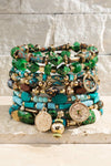 9-in-1 Multi Layered Natural Stone Bracelet Set