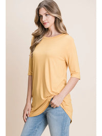 Basic Soft Tee - Dijon