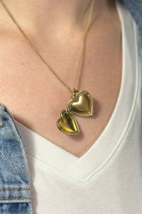 Heart Locket Photo Necklace - Galaxy