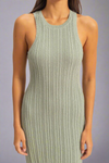 Bodycon Ribbed Knit Dress - Sage