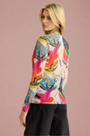 Tropical Mesh Long Sleeve Top - Ivory