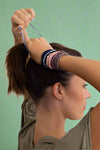 Solid Hues Twisted Stackable Hair Tie Bracelet Set