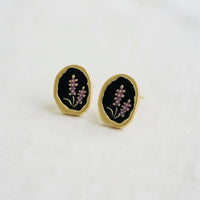 Artistic Lavender Drop Earrings