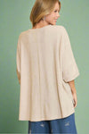 Soft Touch Oversized Top - Tan