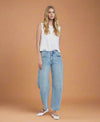 High Rise Barrel Leg Jeans LV2