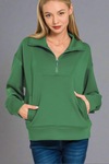 Scuba Half Zip Pullover - Dark Green