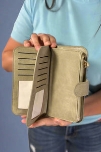 Annie Multi Section Wallet - Sage