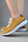Saona Mustard Leather Sneaker