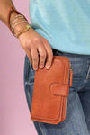 Annie Multi Section Wallet - Cognac
