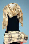Cozy Plaid Tassel Scarf