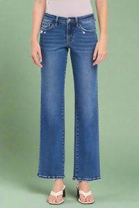 Mid Rise Full Straight Jeans - LV24