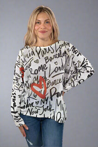 Round Knit Long Sleeve - Heart City