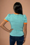 Striped Daily T-Shirt - Teal