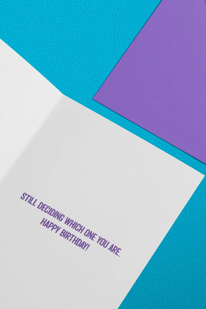 Here We Are, Linda - Birthday Card