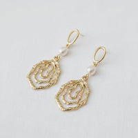 Baroque Style Pearl Drop Earrings