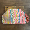 Beaded Clutch Bag with Wooden Handle