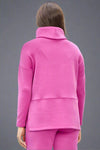 Cowl Neck Tunic Top - Magenta