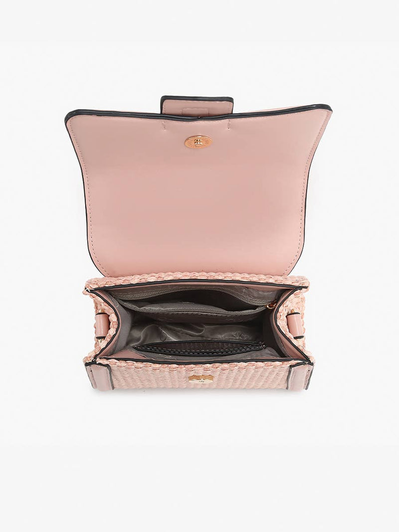 Evangeline Flapover Crossbody - Pink