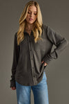 Dark Gray Super Soft Button Up