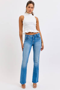 Mid Rise Bootcut Welt Pockets C269