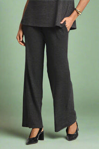 Signature Wide Leg Pant - Black