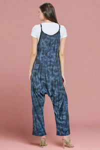 Textured Jumpsuit Tie Dye