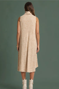 Brushed Tiger Turtle Dress - Marigold