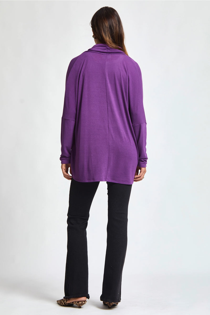Soft Drape Hacci Wrap - Purple