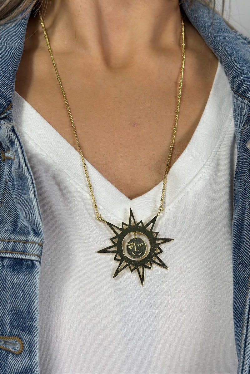 Ethereal Drop Necklace Gold