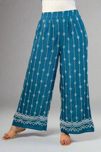 Embroidery Pants - Blue