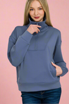 Scuba Half Zip Pullover - Blue Indigo