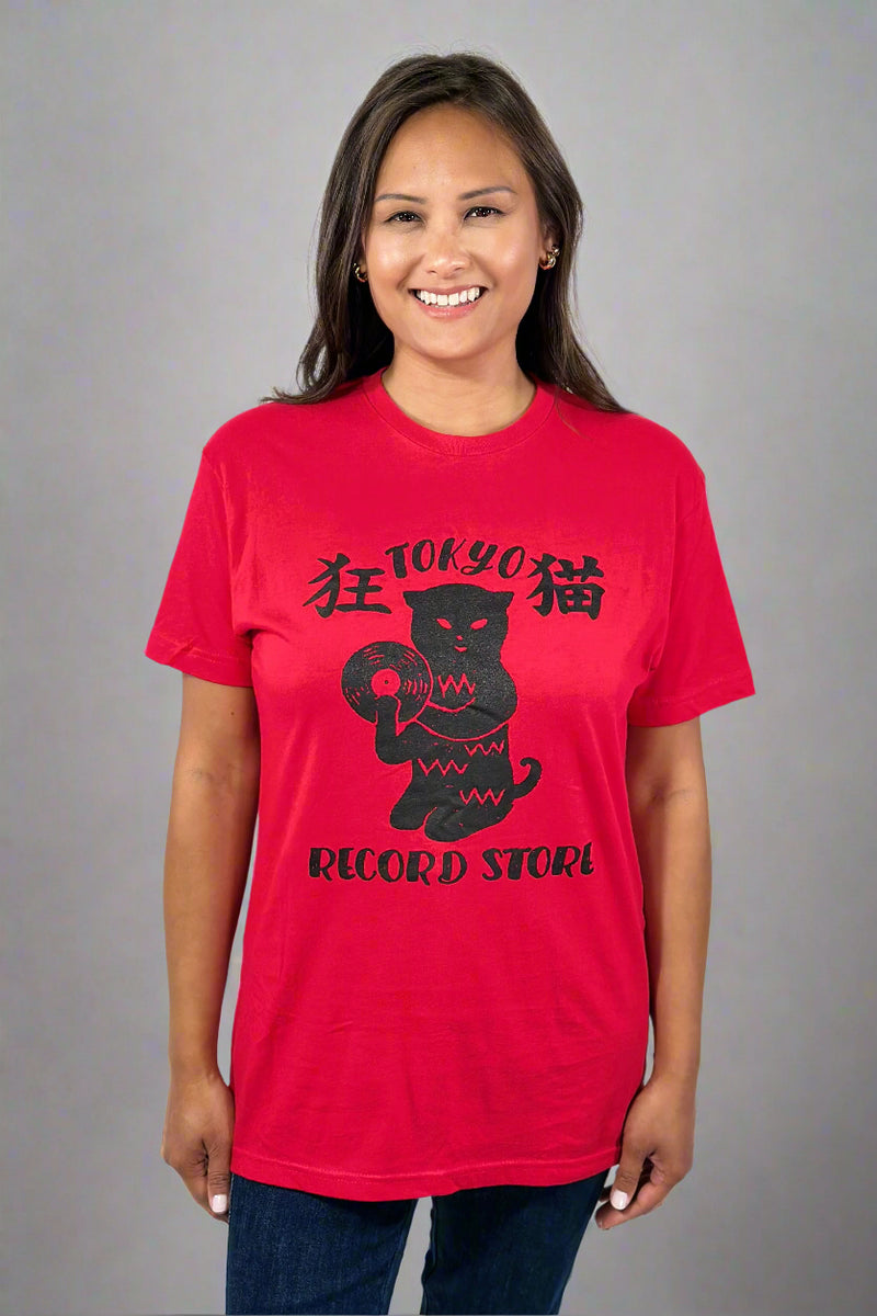 Tokyo Record Store Tee - Red