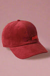 Mama Corduroy Baseball Cap - Burgundy