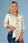 Beige & Brown Plaid Flannel