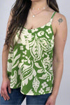 Olive Floral Strap Cami