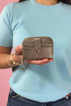 Macy Accordion Pebble Wallet - Bronze