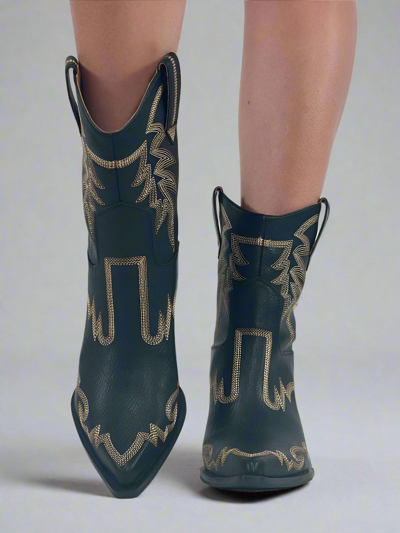 Nantes Western Boot - Black