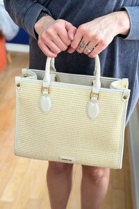 Rachel Zoe Straw Satchel Bag