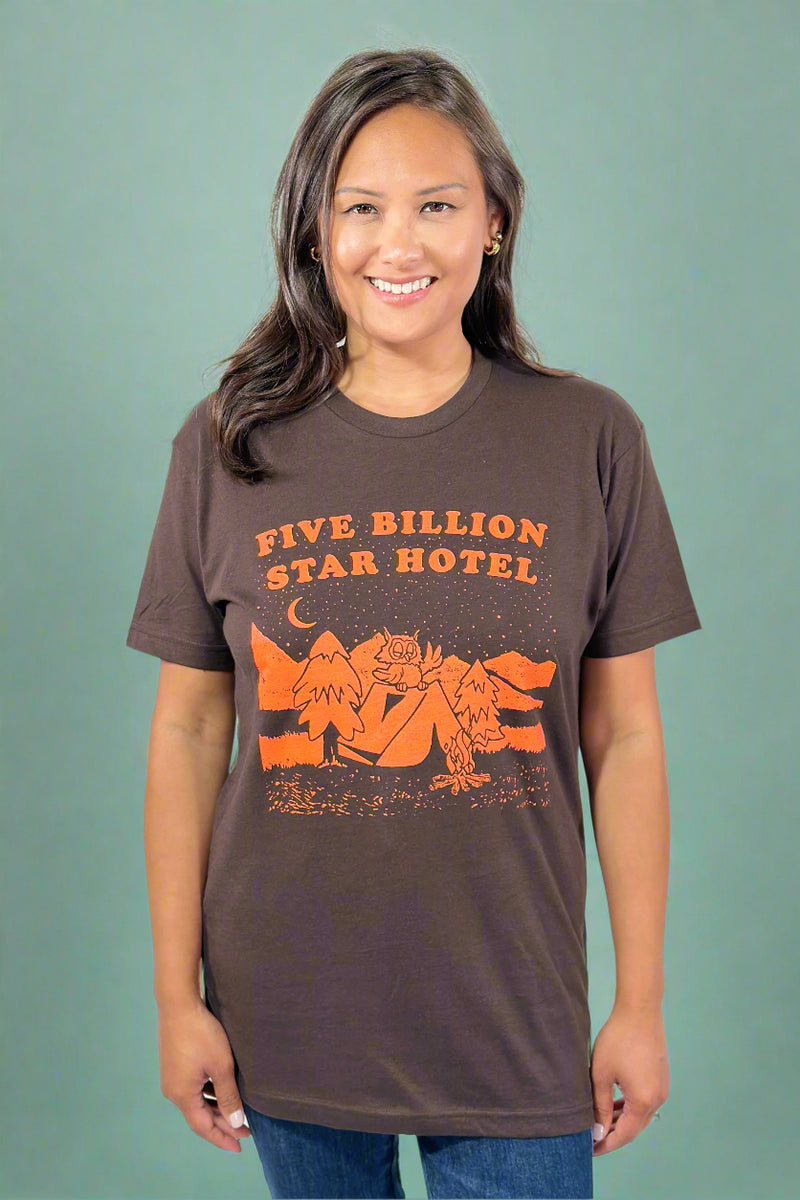 Billion Star Hotel Tee - Brown