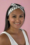 Knotted Wire Bow Headband – White