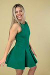 Luxeknit Sleeveless Skort Dress - Kelly Green