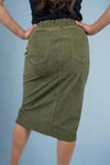 Corduroy Skirt Moss