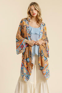 Flowy Summer Kimono Almond