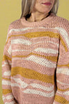 Multi Color Knit Sweater - Blush