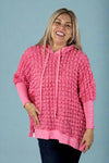 Bubble Wrap Dolman Sweatshirt - Pink