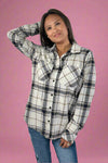 Black, Grey & Brown Plaid Flannel