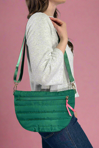 Jolie Puffer Belt Bag - Emerald
