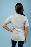 Duck Chicken Cow Graphic Tee - Grey