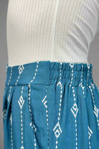 Embroidery Pants - Blue