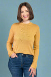 Ribbed Relaxed Fit Top Dijon